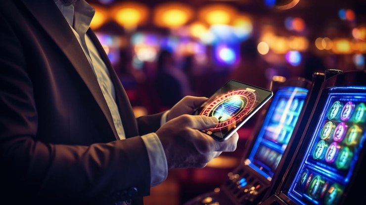 Casino-style slot games and live tables available on jl44